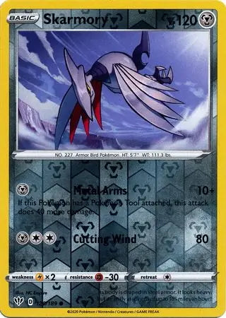 Darkness Ablaze Skarmory #120/189 reverse holo
